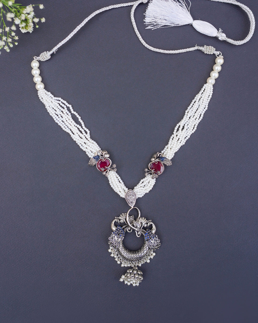 Aabroo Silver Mala