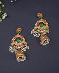 Handmade Gold Plated Kundan Earrings