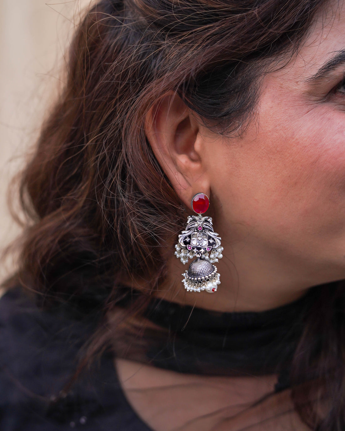 Gul - Posh Silver Handmade Earrings