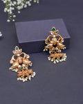 Handmade 18K Gold Plated Kundan Earrings