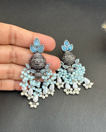 Afsha Earrings Aqua