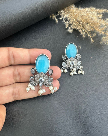 Agnia Earrings Blue