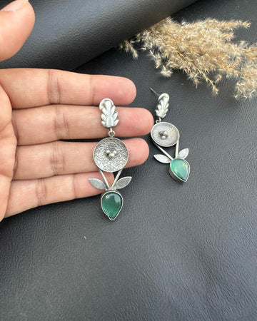 Anika Earrings Aqua