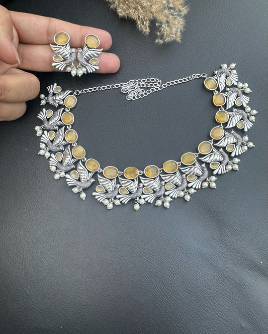 Bowie Necklace Set Yellow