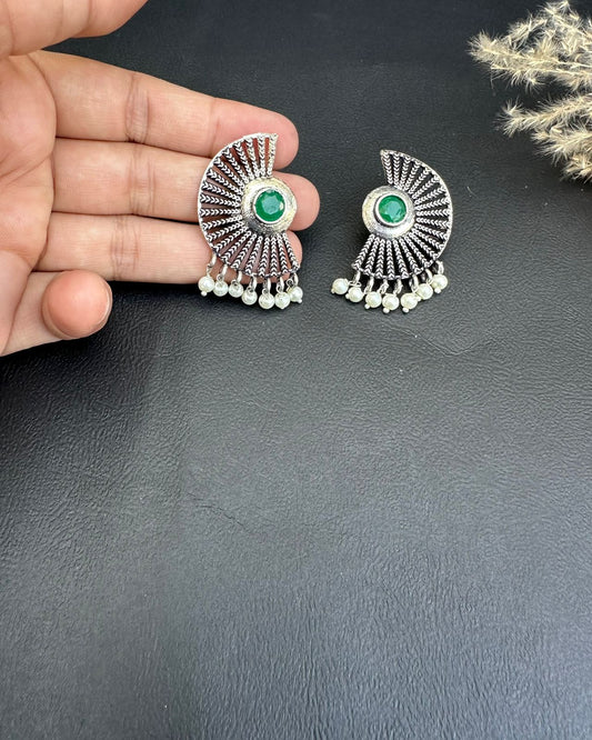 Anahita Earrings Green