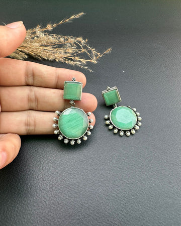 Nargess Earrings Aqua