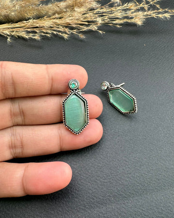 Negin Earrings Aqua