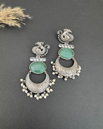 Vaaliyaah Earrings Aqua