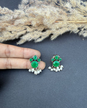 Iskra Earrings Green