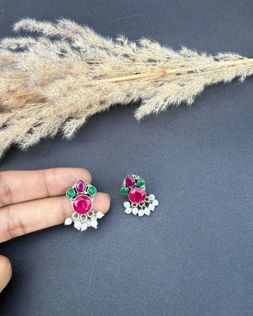 Iskra Earrings Red&Green