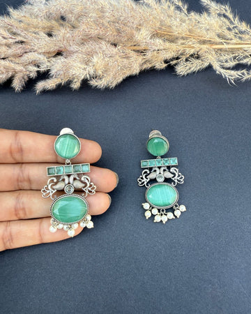 Marwa Earrings Aqua