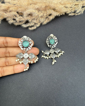 Parvin Earrings Aqua