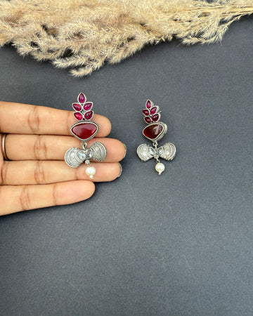 Azadeh Earrings Maroon