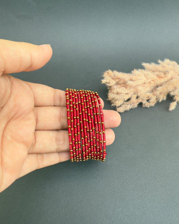 Laika Bangles Set Red