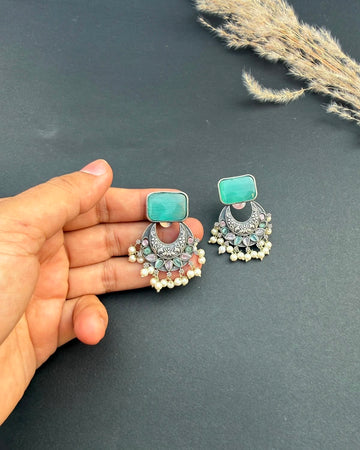 Zariya Earrings Aqua