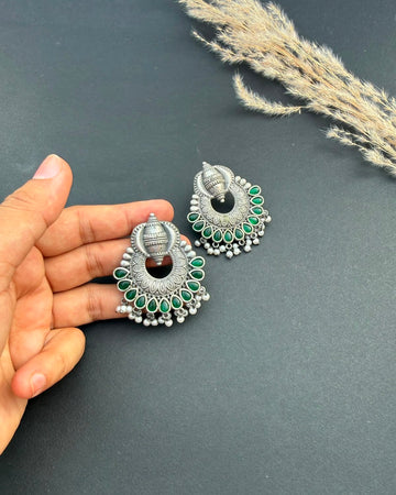 Noera Earrings Green