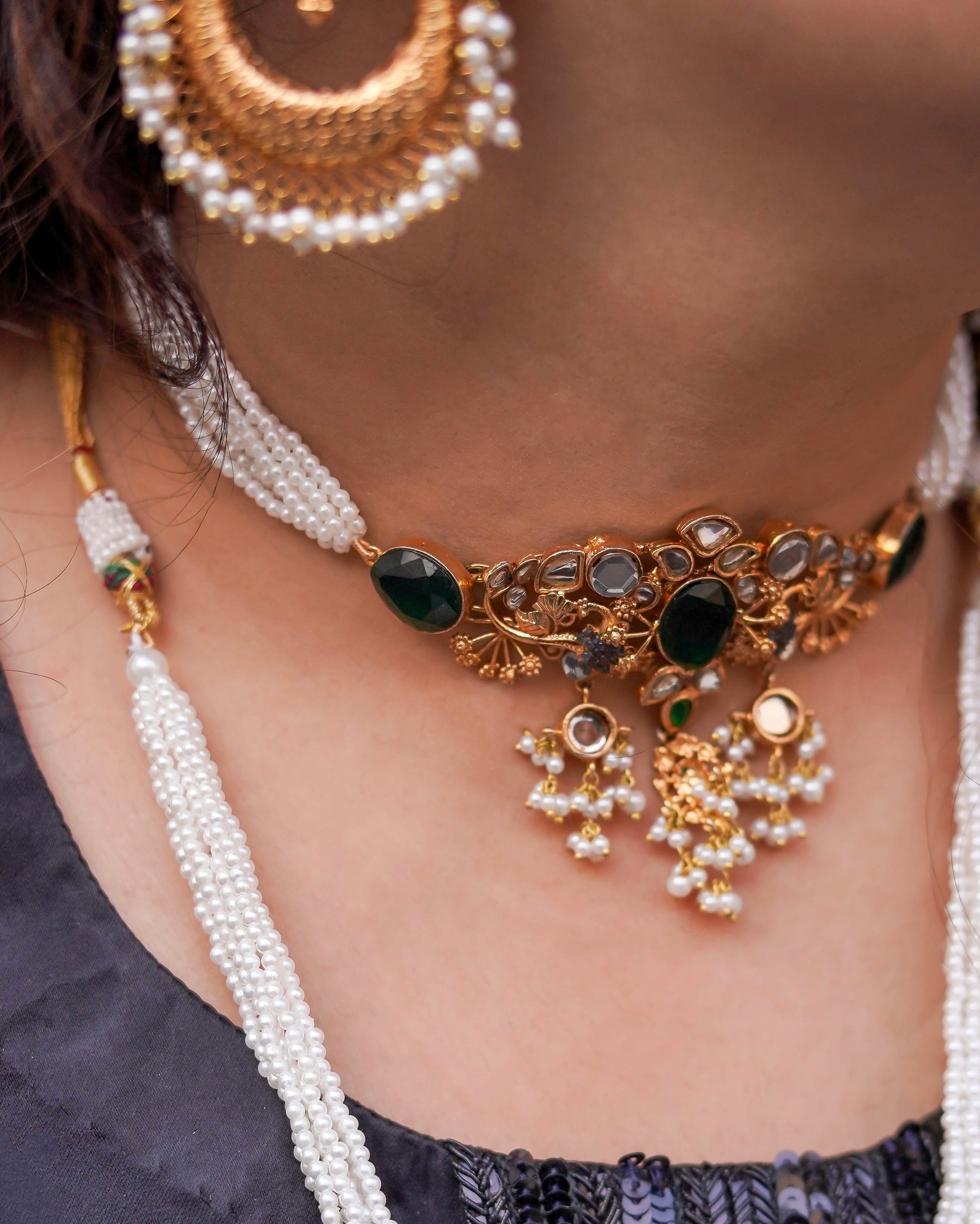 Azal-e-Aqs Kundan Choker