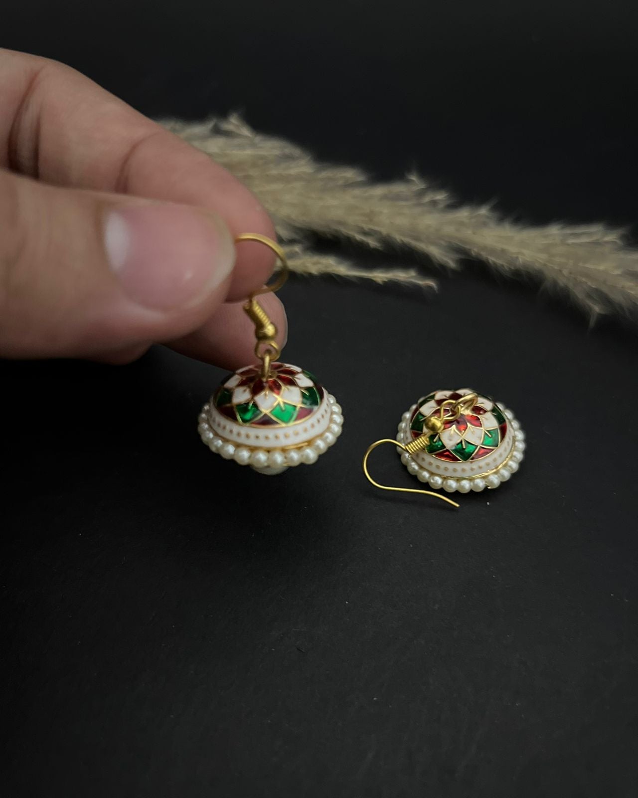 Badeea Meenakari Earrings