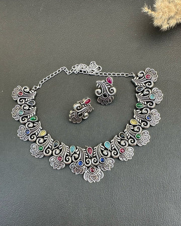 Numra Necklace Set Multicolor