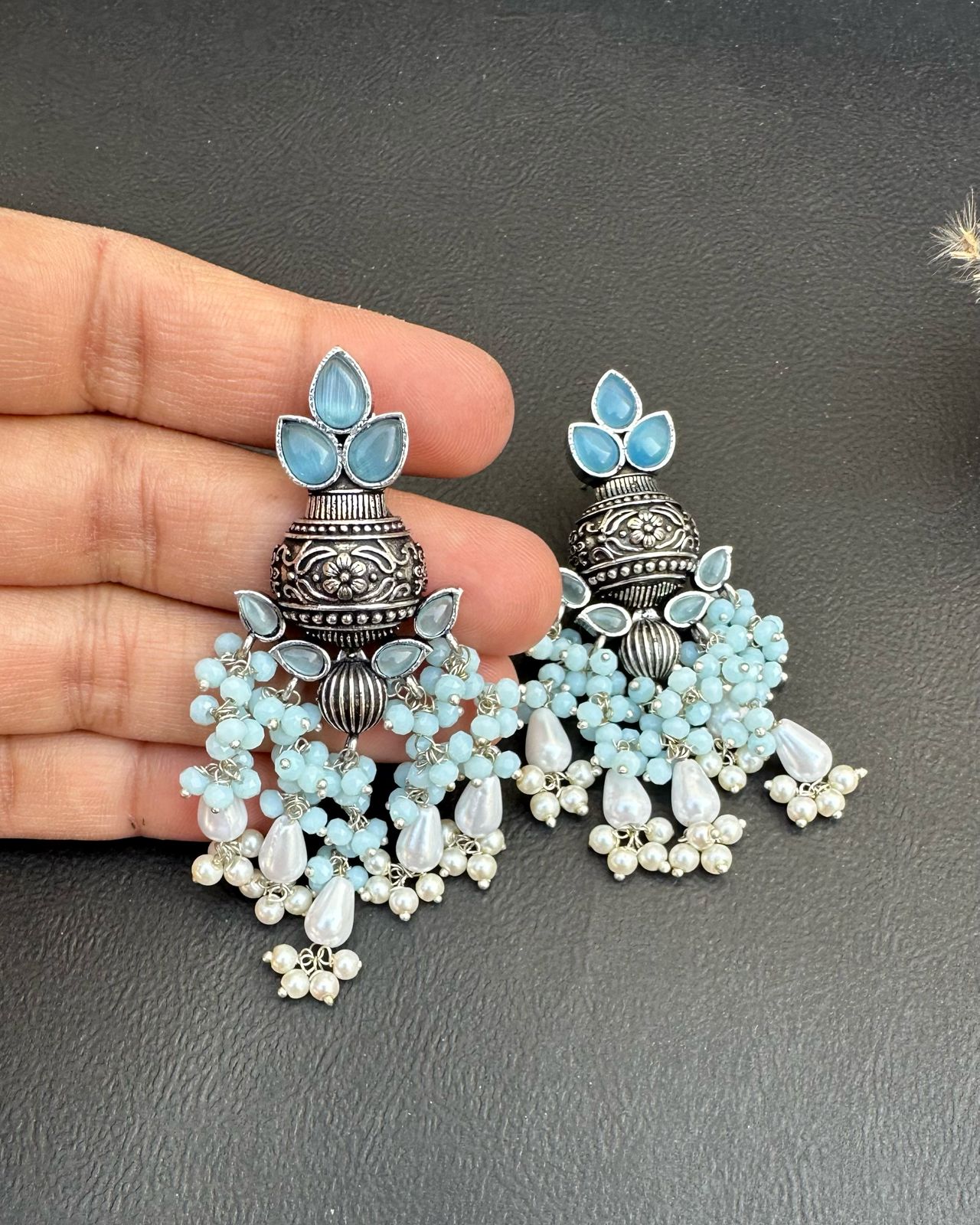 Afsha Earrings Aqua