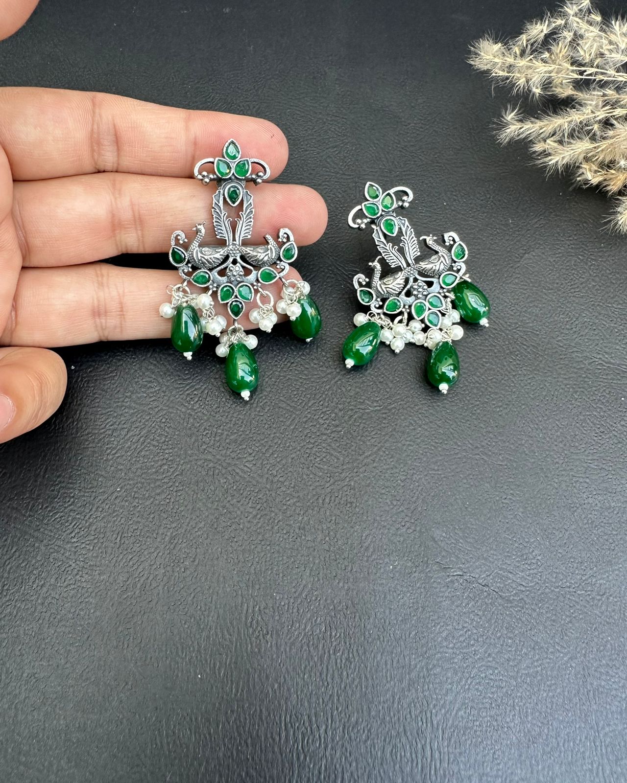 Soraya Earrings Green