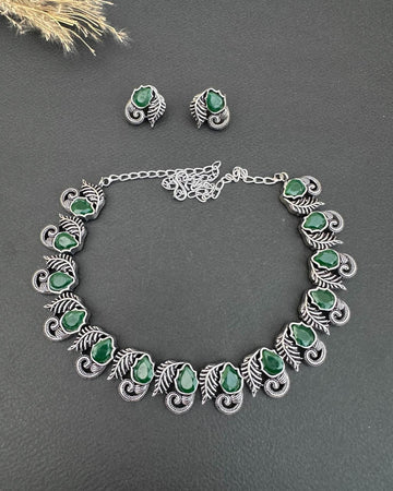 Zoobiyaa Necklace Set Green