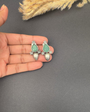 Jia Earrings Aqua