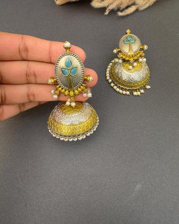 Urwa Jhumka Blue