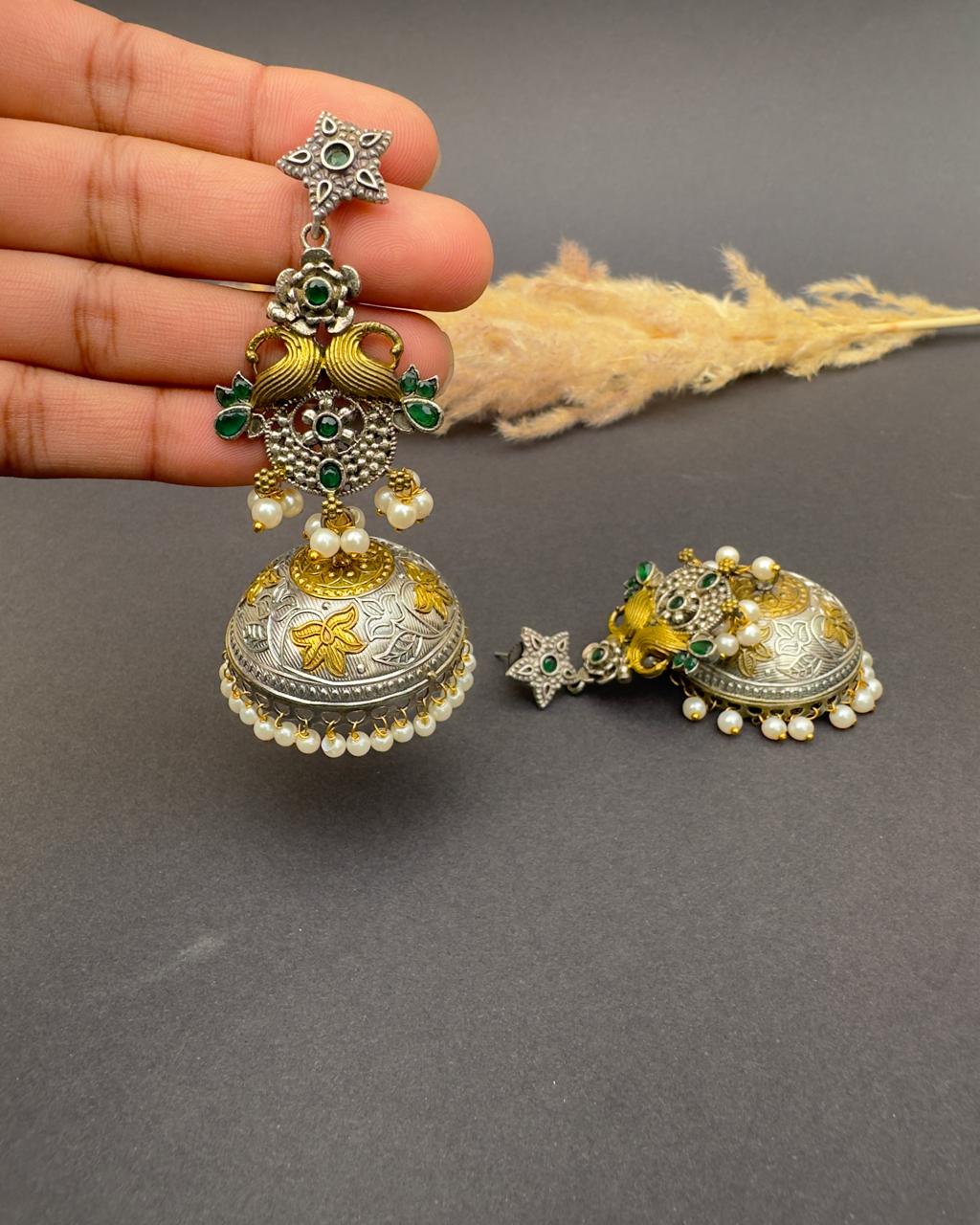 Kulsum Jhumka Green