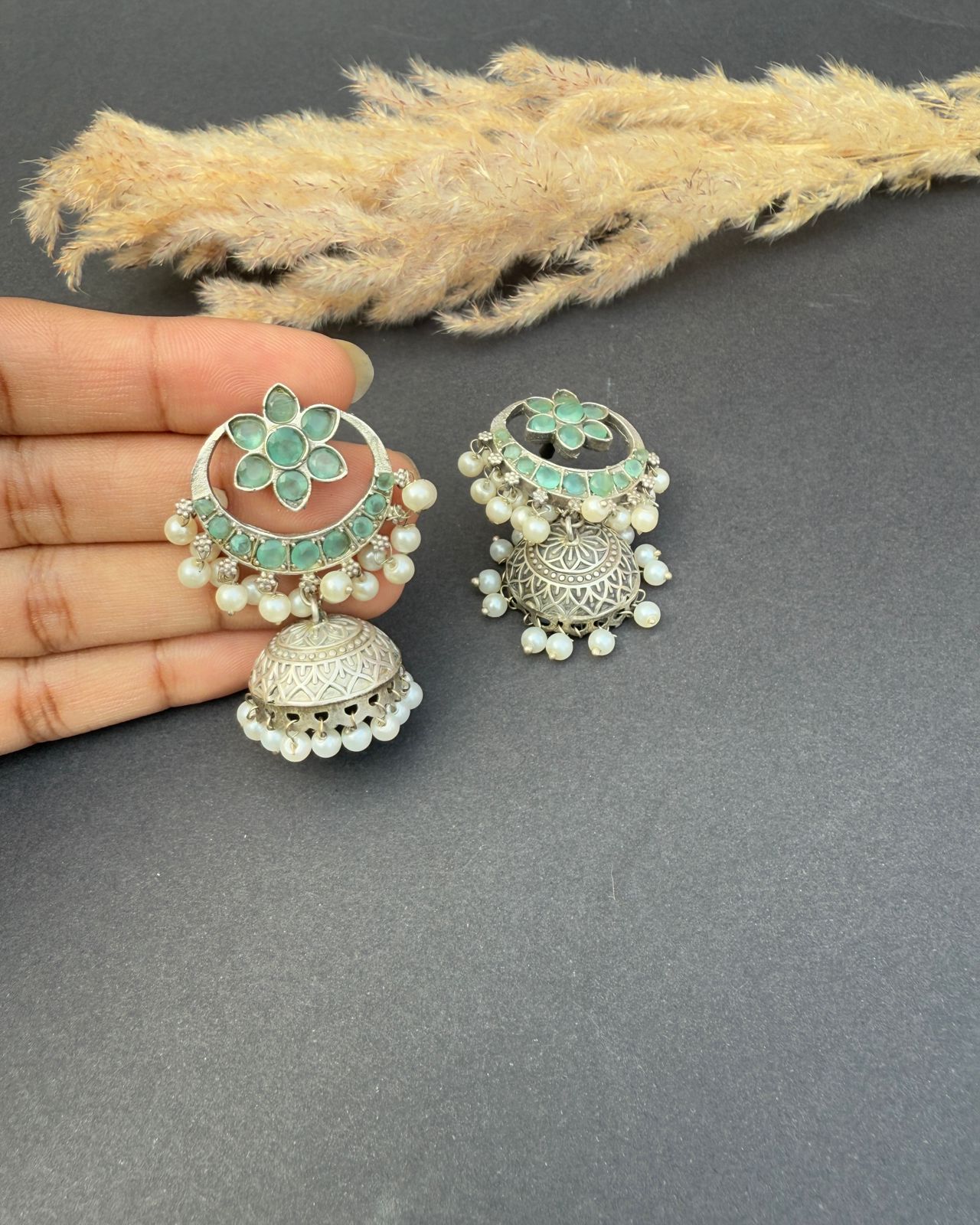 Ranee Earrings Aqua