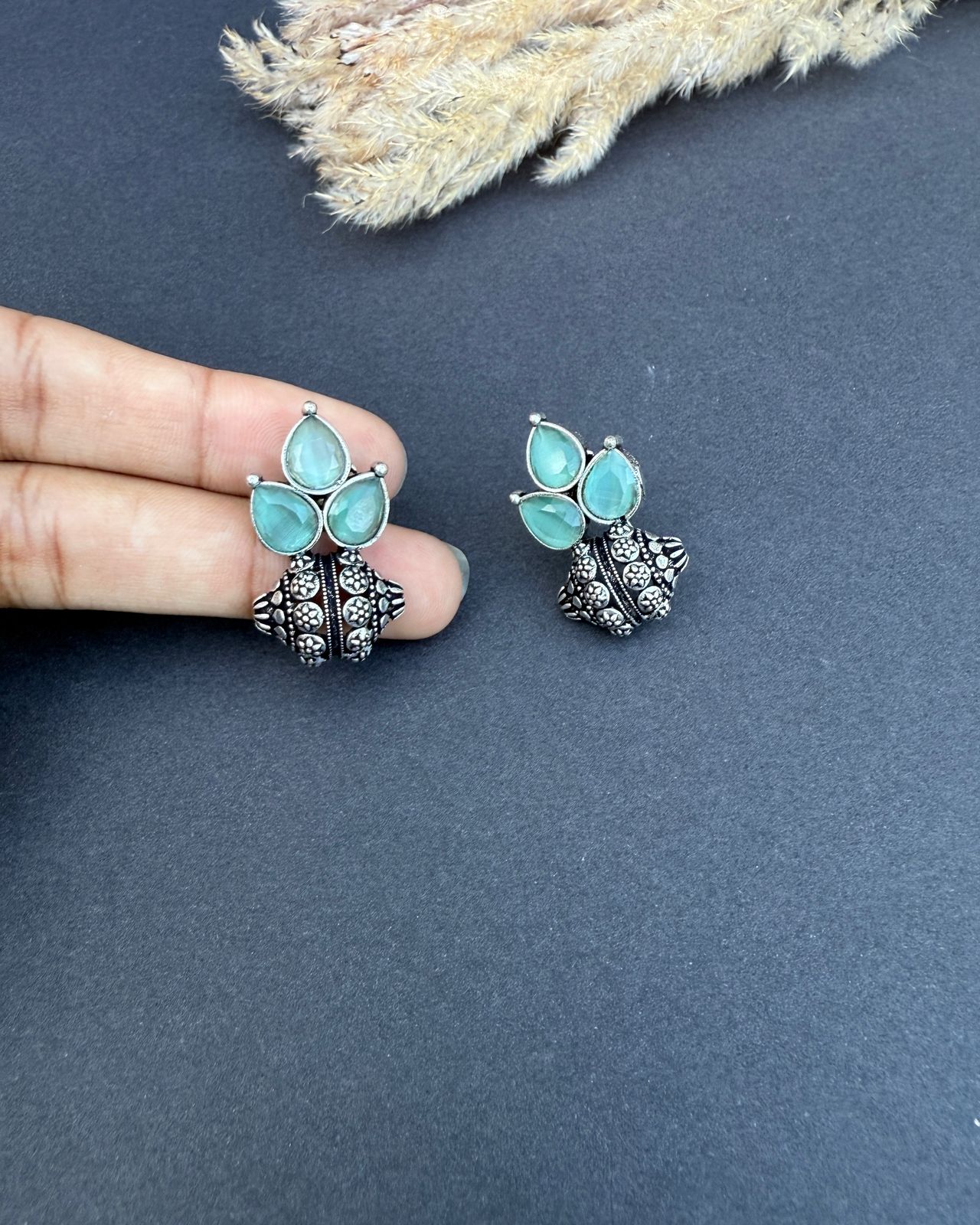 Eman Earrings Blue