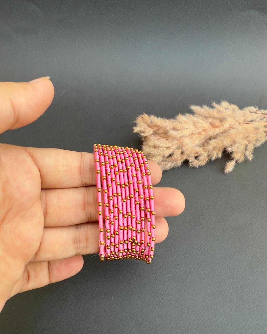 Laika Bangles Set Pink