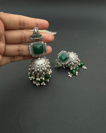 Negin Earrings Green