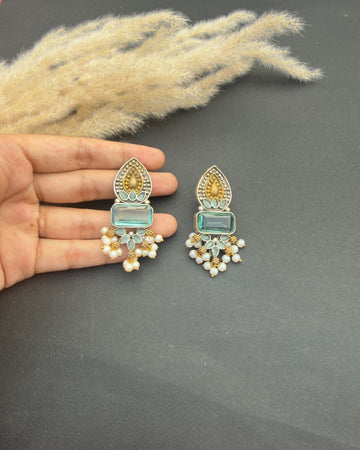 Mahnoor Earrings Aqua