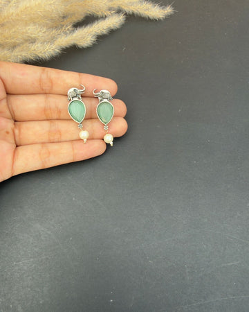 Meher Earrings Mint