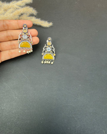 Nargess Earrings Yellow