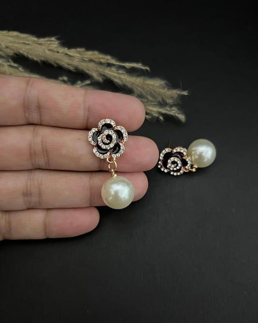 Red - Moon Design Handcrafted Fabart Earrings by Asalkaar main image 1